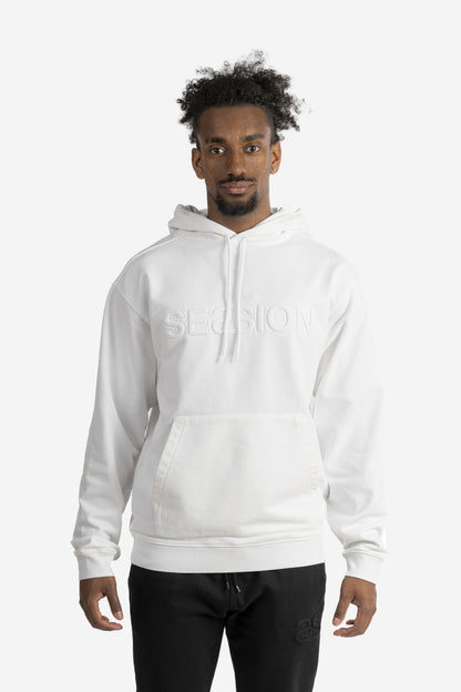 Felpa over size con logo embossed