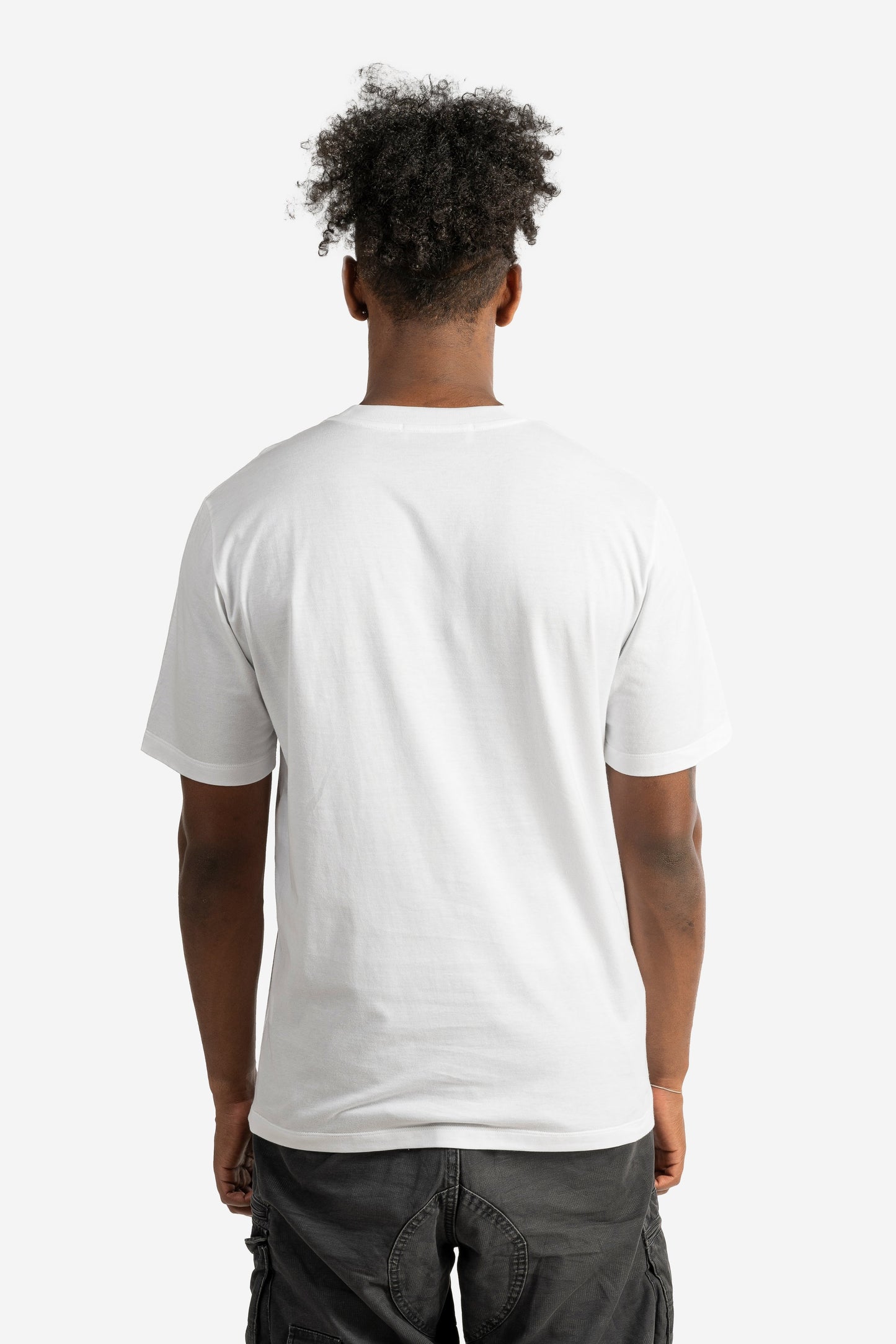 T-shirt con logo pennellato