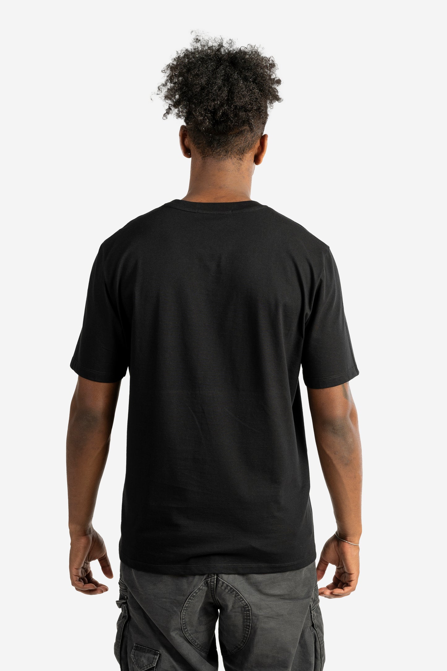 T-shirt con logo pennellato