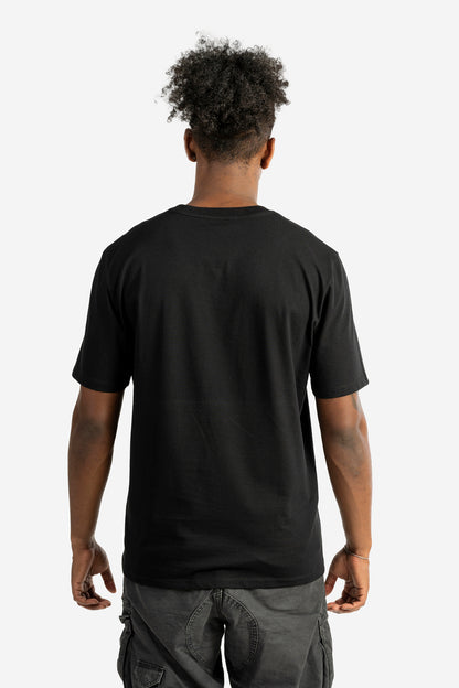 T-shirt con logo pennellato