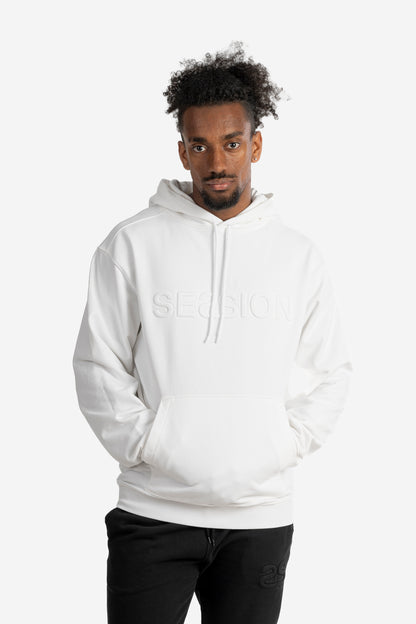 Felpa over size con logo embossed