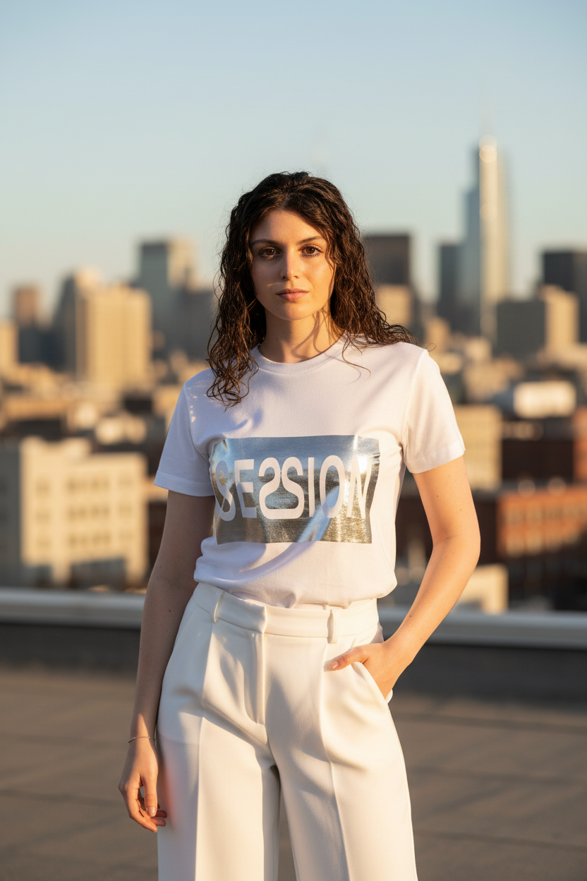 CONTESTUALIZZATO - Rooftop all-white metallic